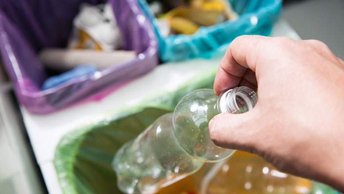 disposing of waste