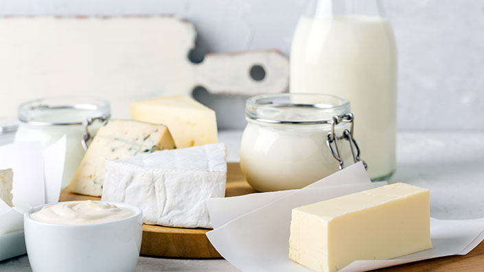 assorted dairy products