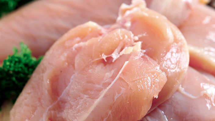 Raw chicken breasts