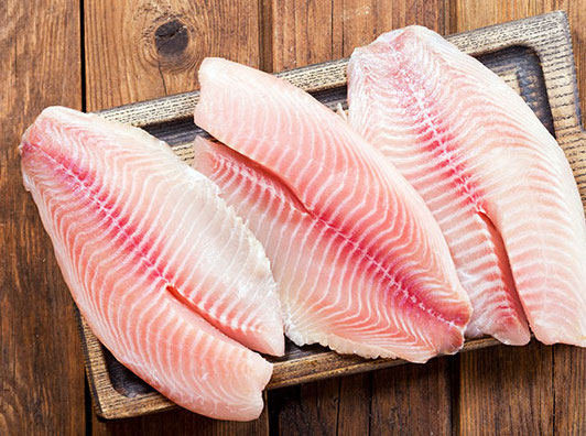 raw fish fillets