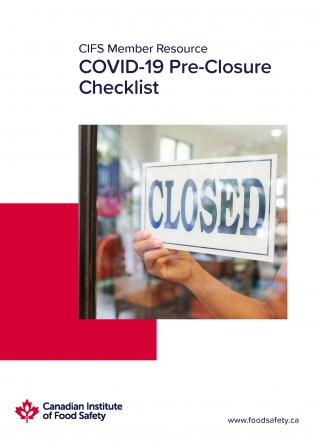 COVID-19 Pre-Closure Checklist